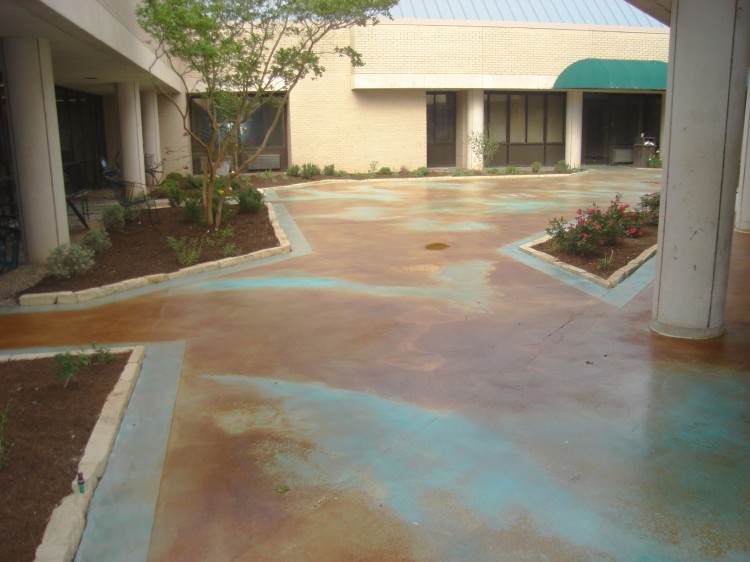 concrete stain. Exterior Concrete Stains and